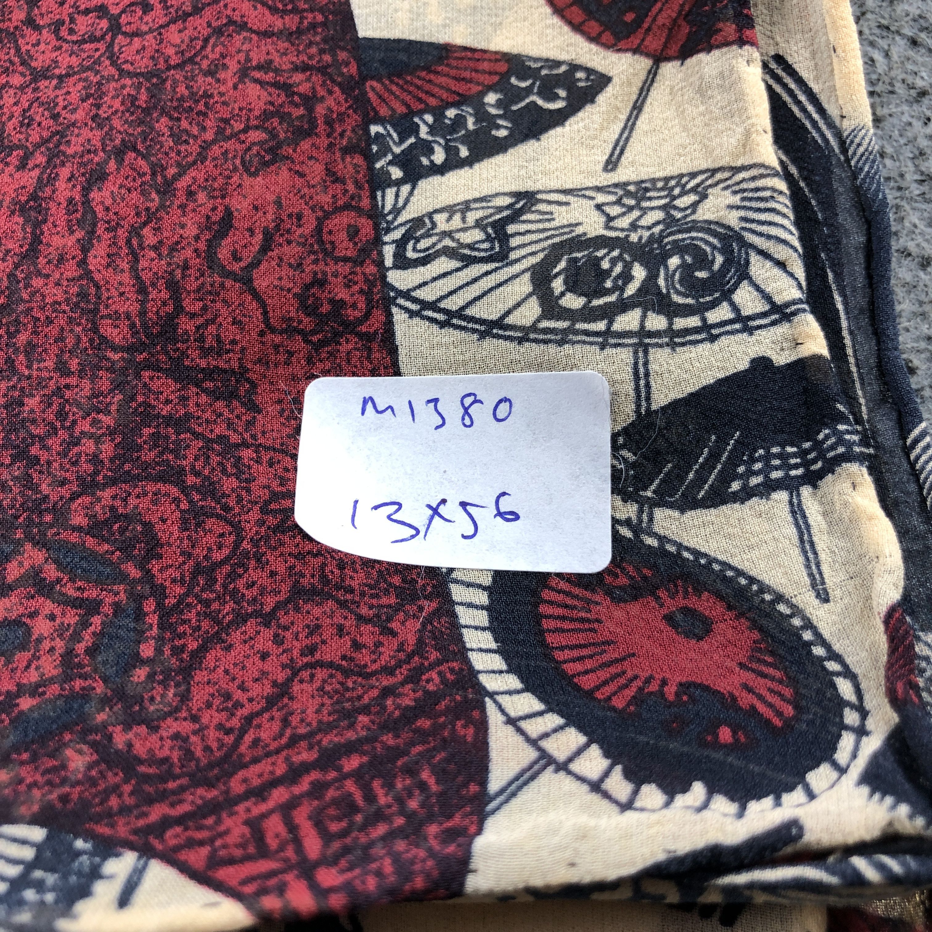 Vintage Japanese Arts Hand Rolled Silk Stole Silk Scarf M1380 Size ONE SIZE - 6 Thumbnail