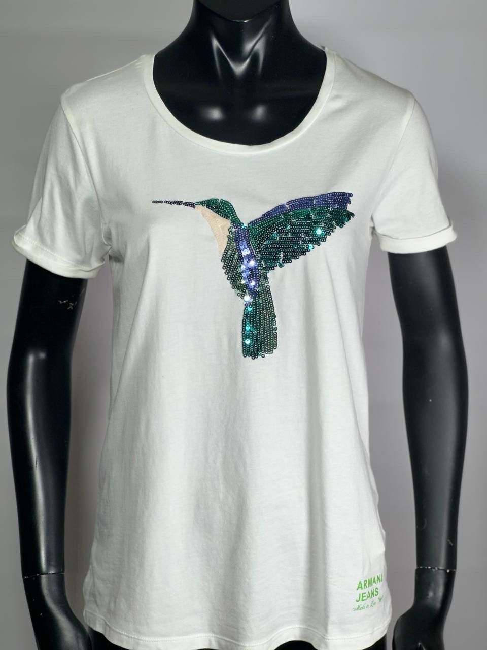 Armani Women's t-shirt from the Armani brand, white Size M / US 6-8 / IT 42-44 - 1 Thumbnail