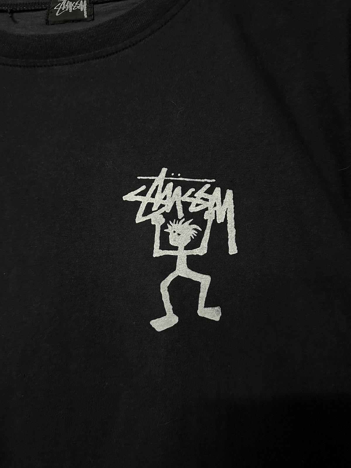 Stussy Vintage 80s Stussy Stickman Single Stitches Faded Tee Size US M / EU 48-50 / 2 - 7 Thumbnail