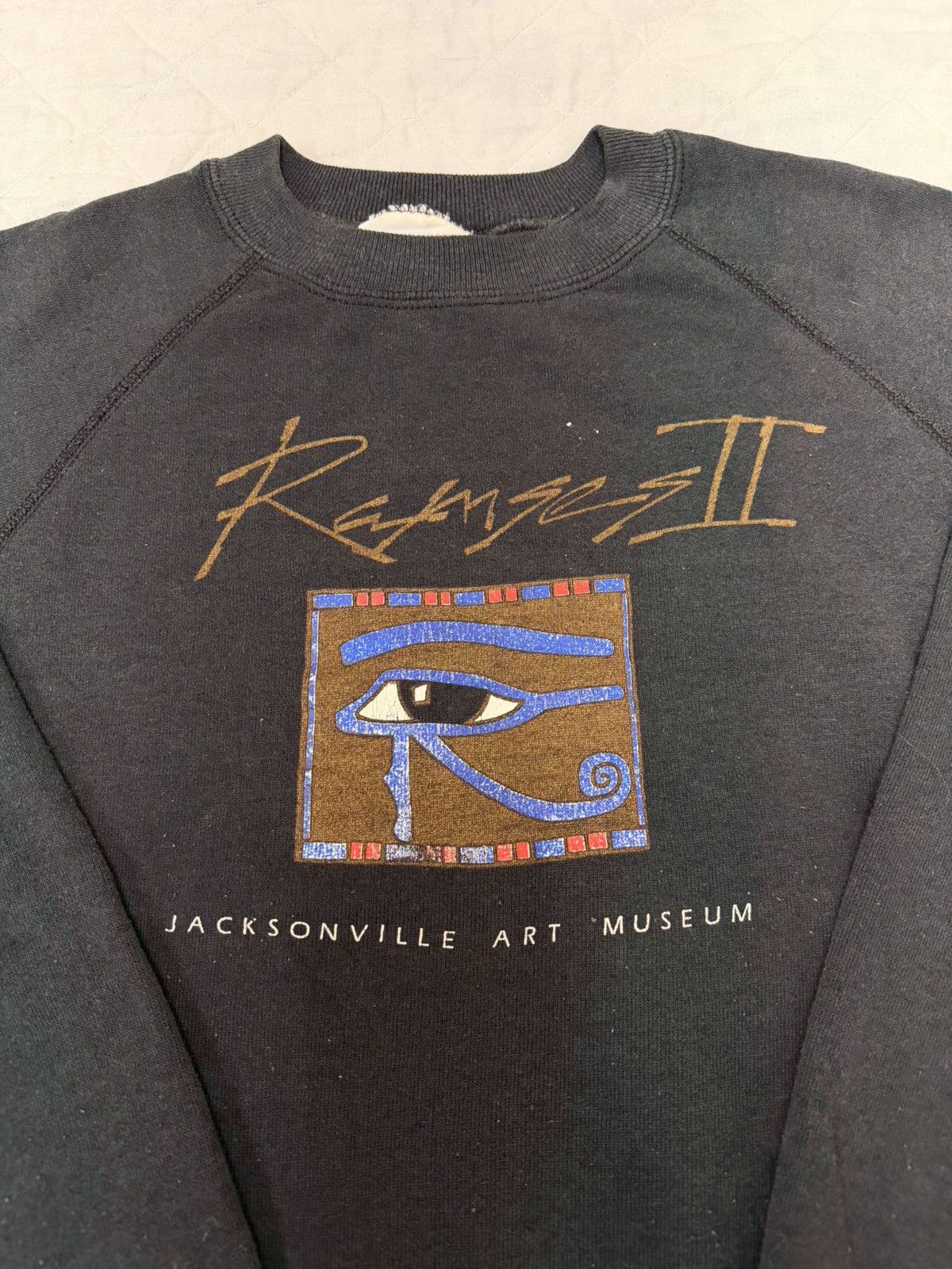 Other Vintage 80s Ramses II Jacksonville Art Museum Sweatshirt Size US L / EU 52-54 / 3 - 2 Thumbnail