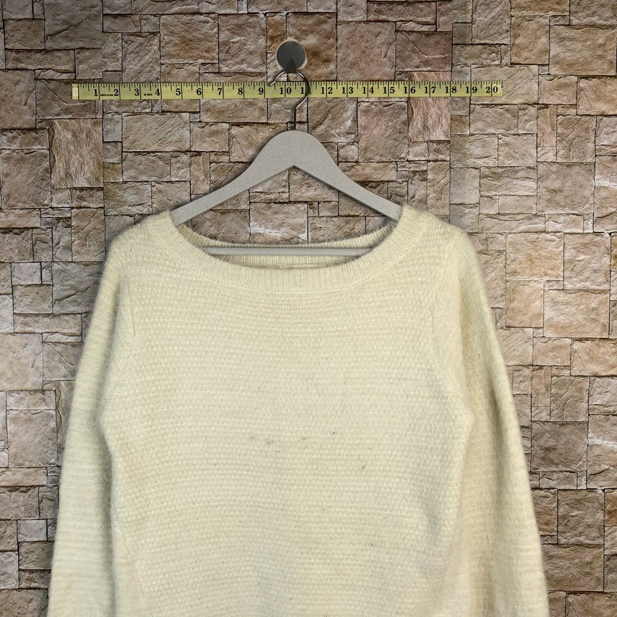 Homespun Knitwear × Japanese Brand Grove vintage White Knitwear #A1100 Size M / US 6-8 / IT 42-44 - 2 Thumbnail