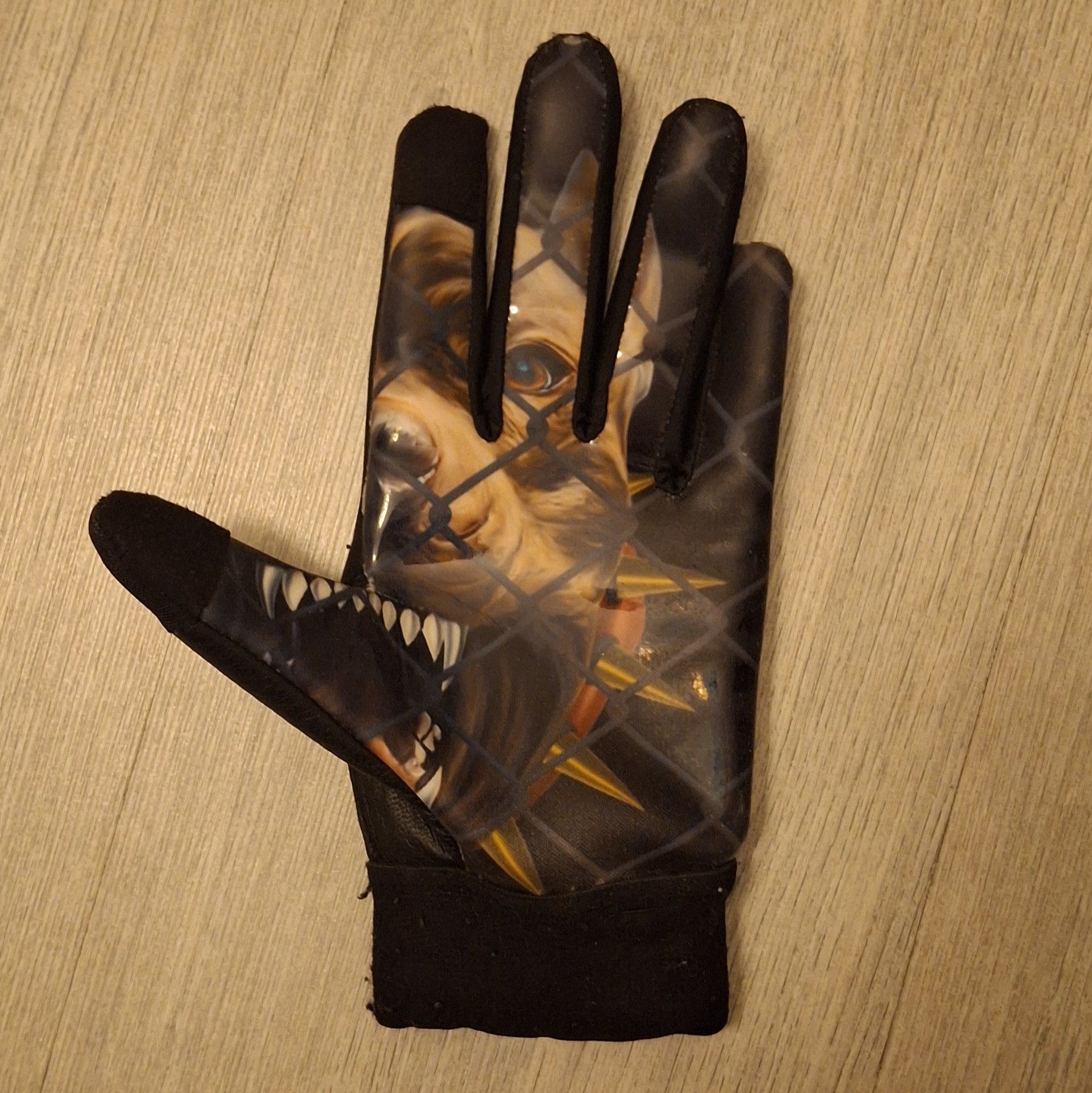 Saintwoods × Slumpy Kev Slumpykev X SaintWoods "SW/SK Leather Dog" Gloves *RARE* Size 42 - 3 Thumbnail