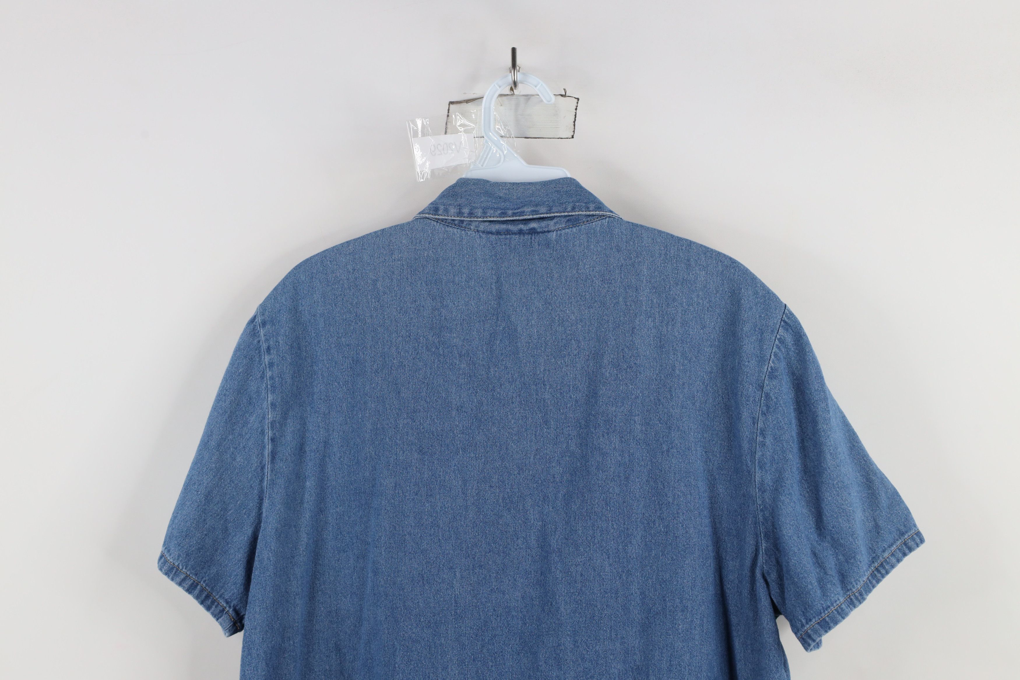 Vintage Vintage 90s Y2K Babydoll Snap Button Denim Jean Shirt Blue Size M / US 6-8 / IT 42-44 - 11 Thumbnail