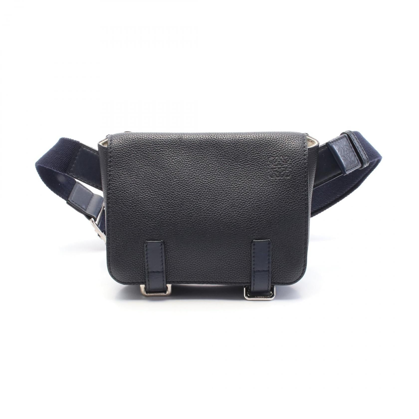 Loewe Loewe Military Bum Bag Body Waist Leather Navy Size ONE SIZE - 1 Thumbnail