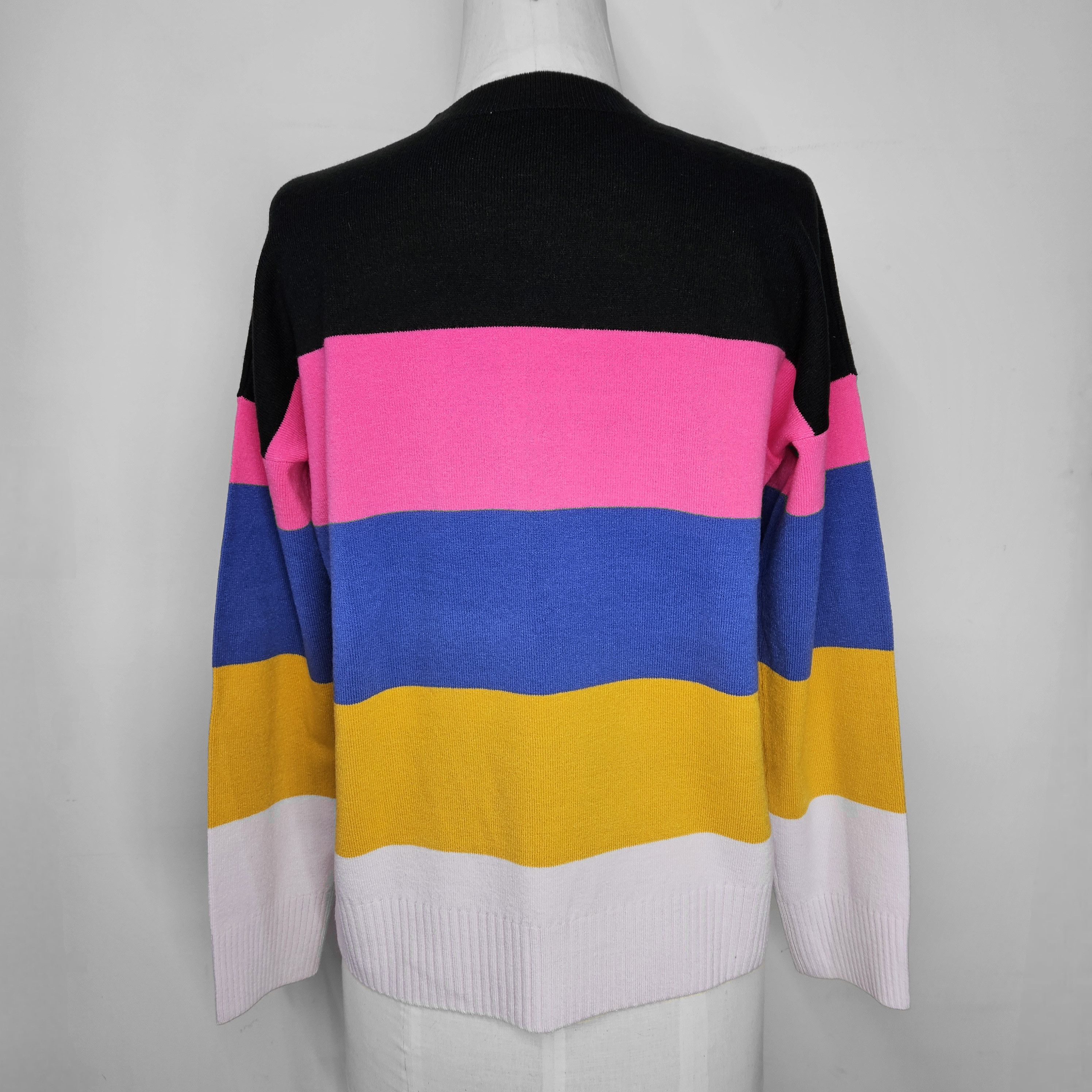 French Connection French Connection Size L/XL Sweater Colorblock Stripe Tight Size L / US 10 / IT 46 - 3 Thumbnail