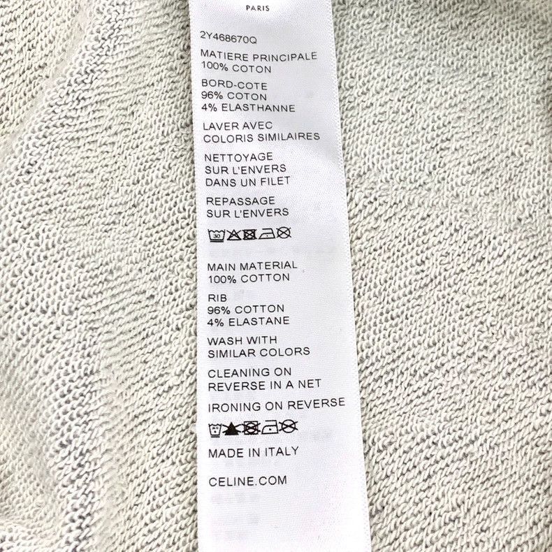 Celine Celine Gray Logo Hoodie with Drawstring Size US XS / EU 42 / 0 - 7 Thumbnail