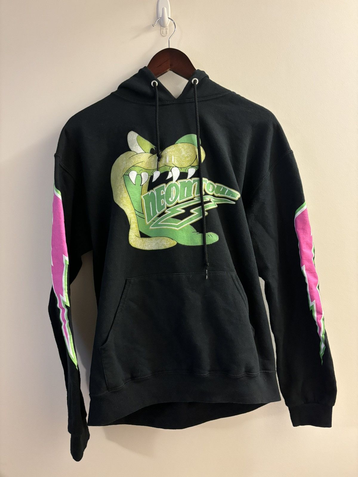 image of Playboi Carti Neon Tour Hoodie in Black, Men's (Size Medium)