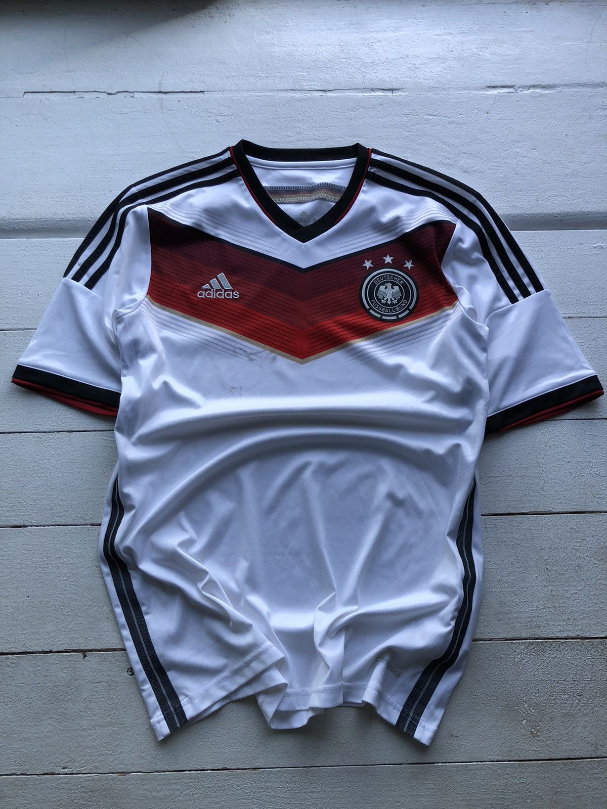 Adidas × Vintage Vintage Adidas Germany tee National Soccer Jersey Size US M / EU 48-50 / 2 - 1 Thumbnail