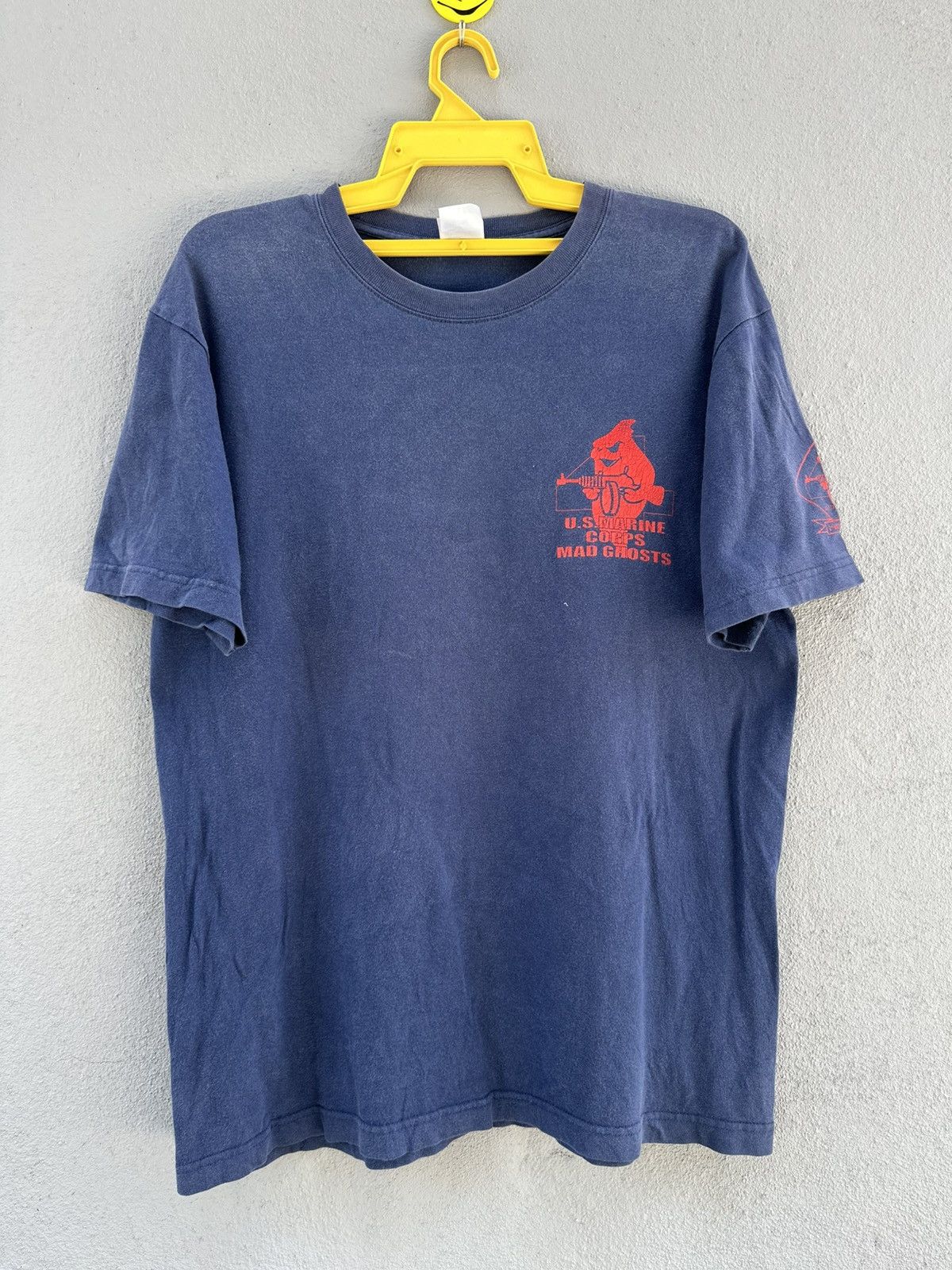 Army Of Me Thrashed Vintage Mad Ghosts U S Marine Corps Sun Faded Tee Size US L / EU 52-54 / 3 - 2 Thumbnail