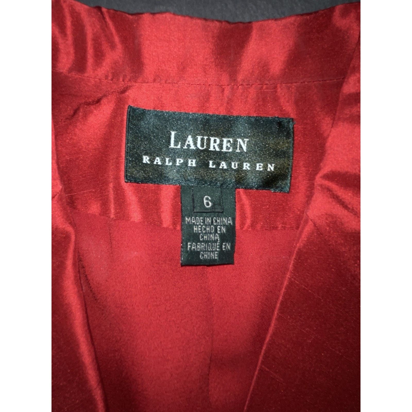 Lauren Ralph Lauren Lauren Ralph Lauren Silk Blazer & Pant Set Size 6 Red Size S / US 4 / IT 40 - 7 Thumbnail