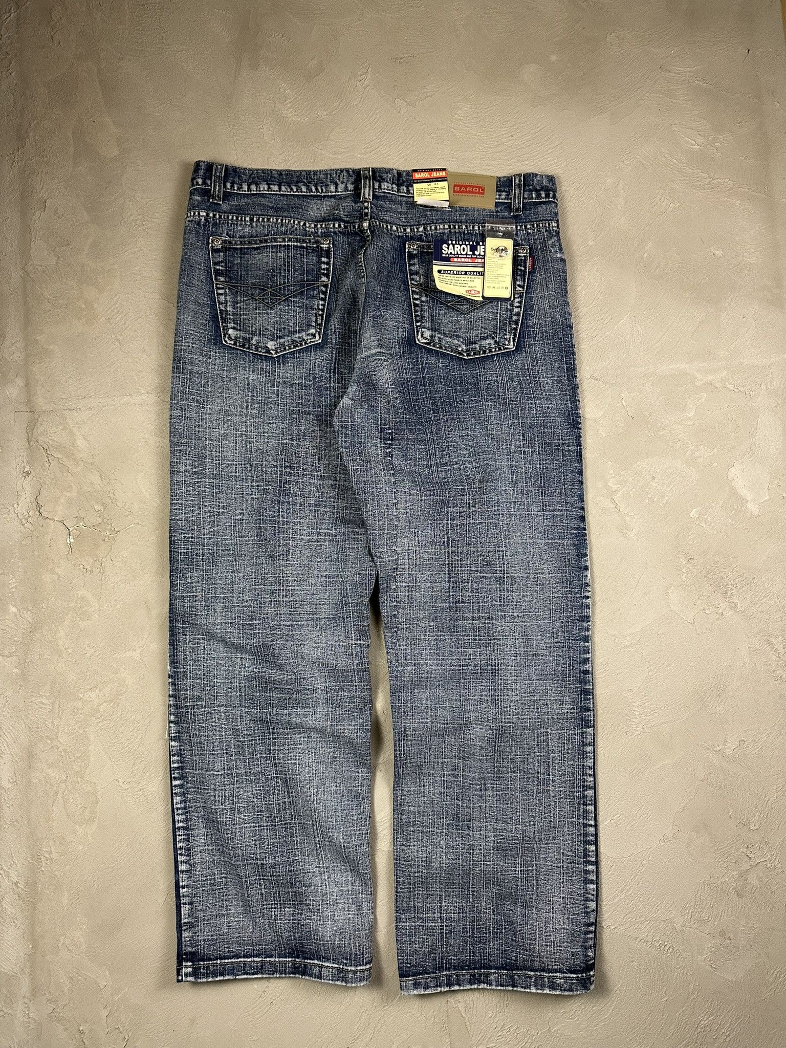 Japanese Brand Vintage Y2k Japanese Oversized Baggy Faded Pants Size US 43 - 1 Thumbnail