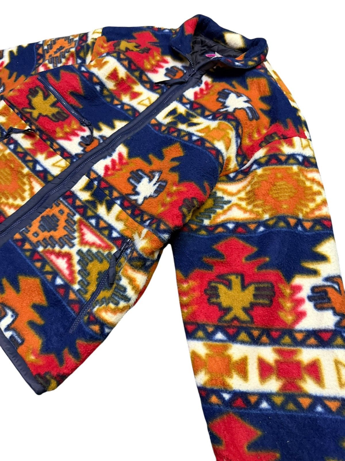 Vintage Vintage Tyrolia Fullprint Navajo Fleece Zipper Jacket Size US M / EU 48-50 / 2 - 2 Thumbnail