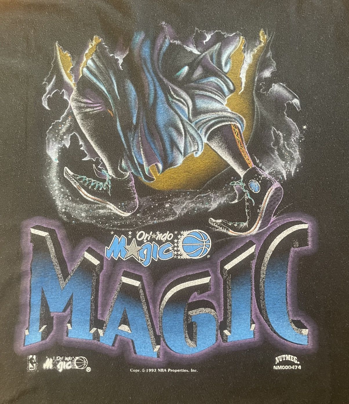 Nutmeg 1993 Orlando Magic Wizard breakthrough T-Shirt XL Nutmeg Size US XL / EU 56 / 4 - 3 Thumbnail