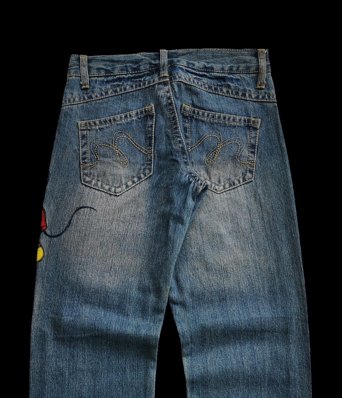 Mickey Mouse Disney Mickey Mouse Ripped Denim Pants Size US 29 - 2 Thumbnail