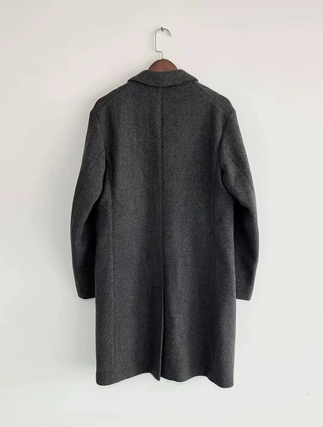 Burberry Burberry Grey Herringbone Wool Coat XS 98% New Size US XS / EU 42 / 0 - 3 Thumbnail