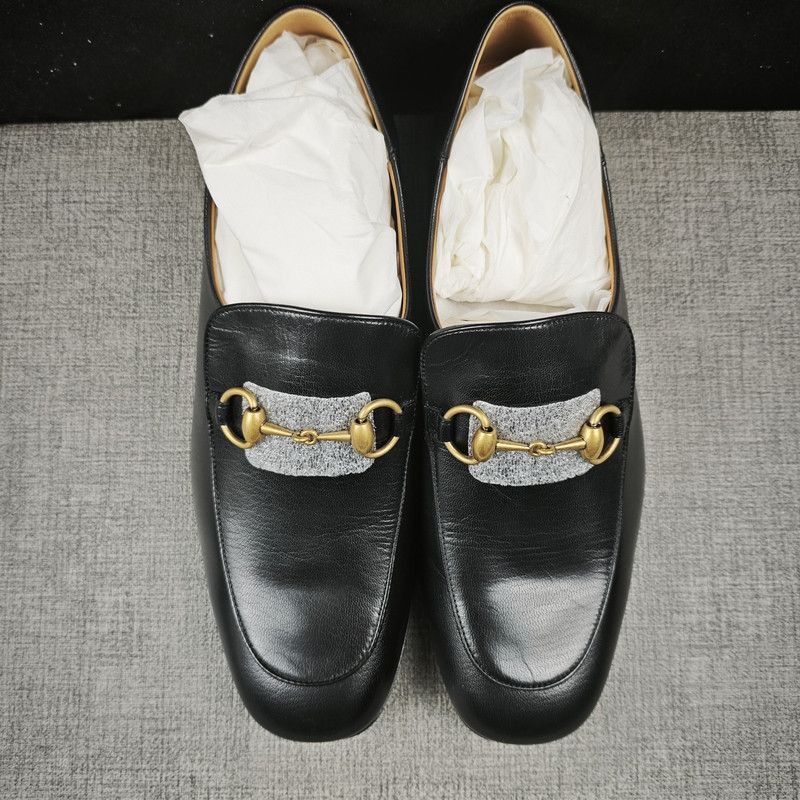 Gucci Gucci Jordaan Leather Loafers for Men - Size US 9.5 / EU 42-43 - 8 Thumbnail