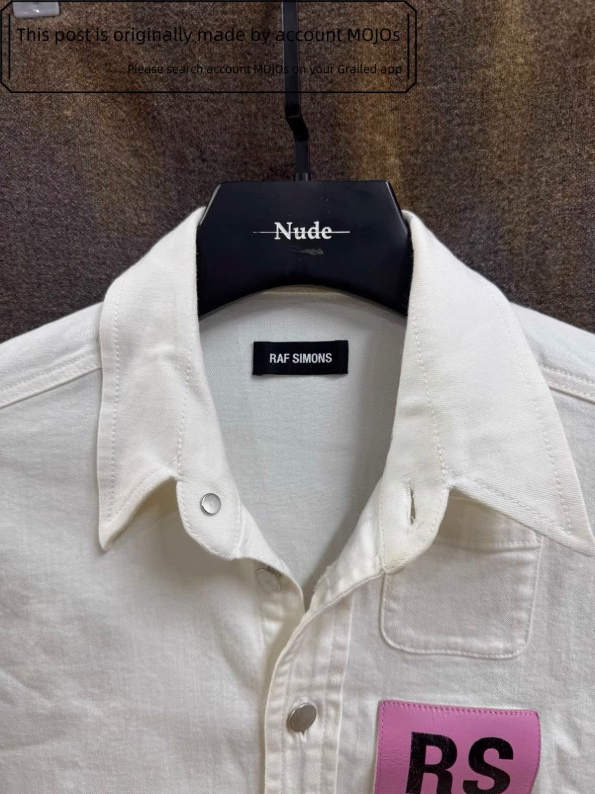 Raf Simons Sz XS Raf Simons Leather Patch Figure Print Shirt mojos030 Size US XS / EU 42 / 0 - 4 Thumbnail