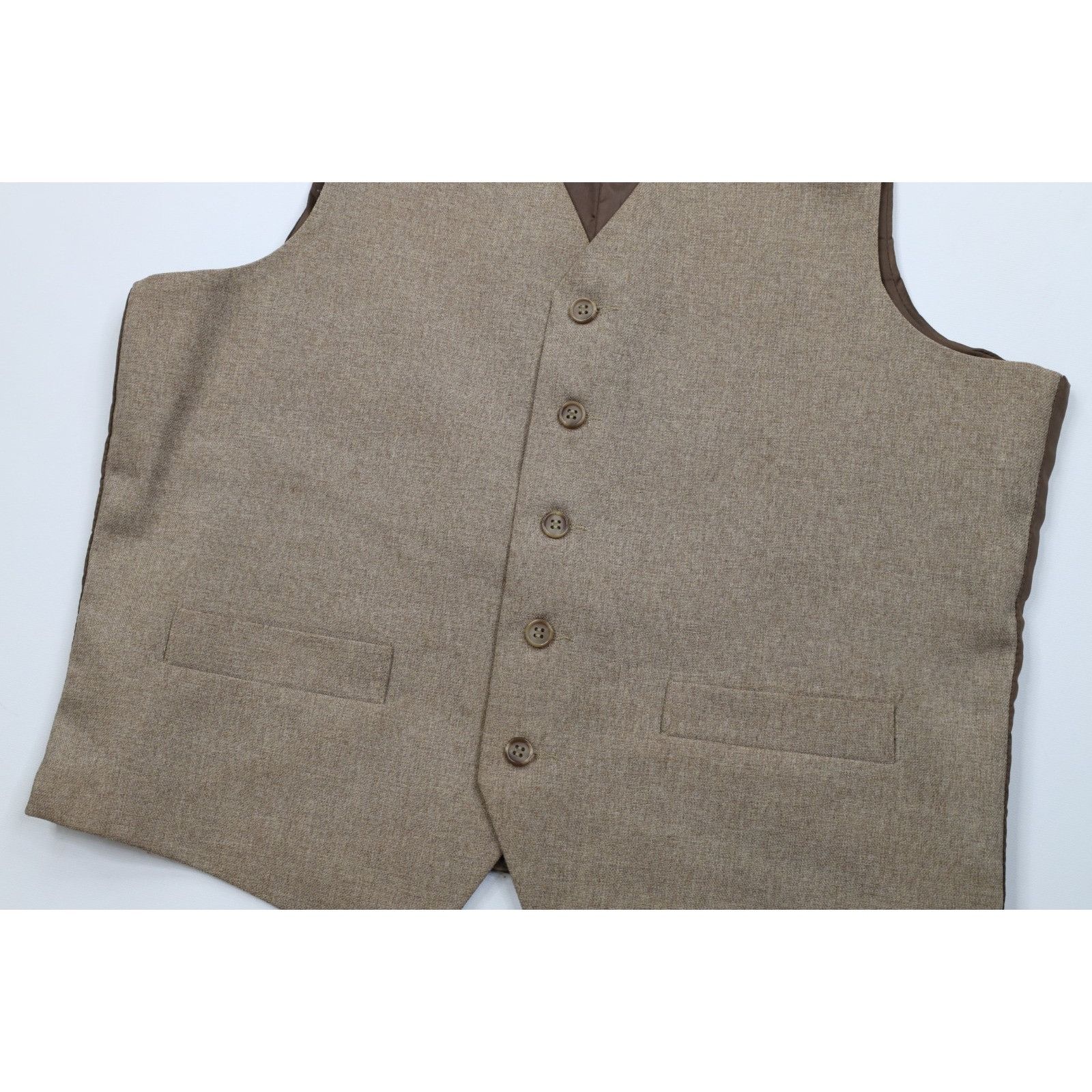 Levi's Vintage 70s Levis Distressed 3 Piece Knit Wedding Suit Size 44R - 11 Thumbnail