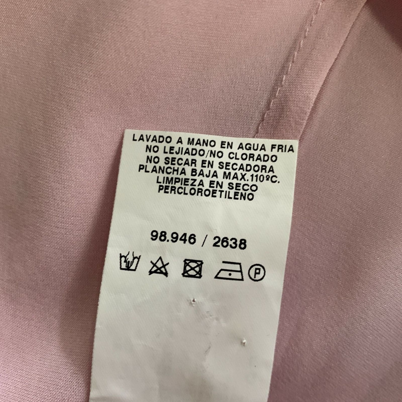 Other MIRTO Size L Pink Silk / Elastane Blouse Size L / US 10 / IT 46 - 6 Thumbnail
