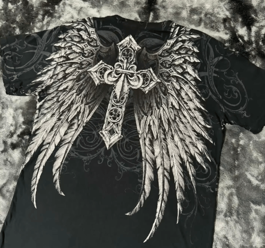 Japanese Brand 2 Y2k New Affliction T-shirt American Vintage Size US S / EU 44-46 / 1 - 2 Thumbnail