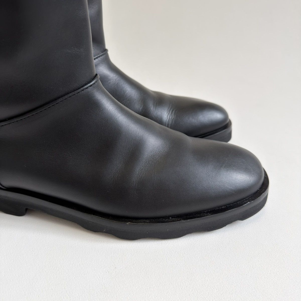 Maison Margiela A/W 11 Black Leather Engineer Boots Size US 11 / EU 44 - 5 Thumbnail