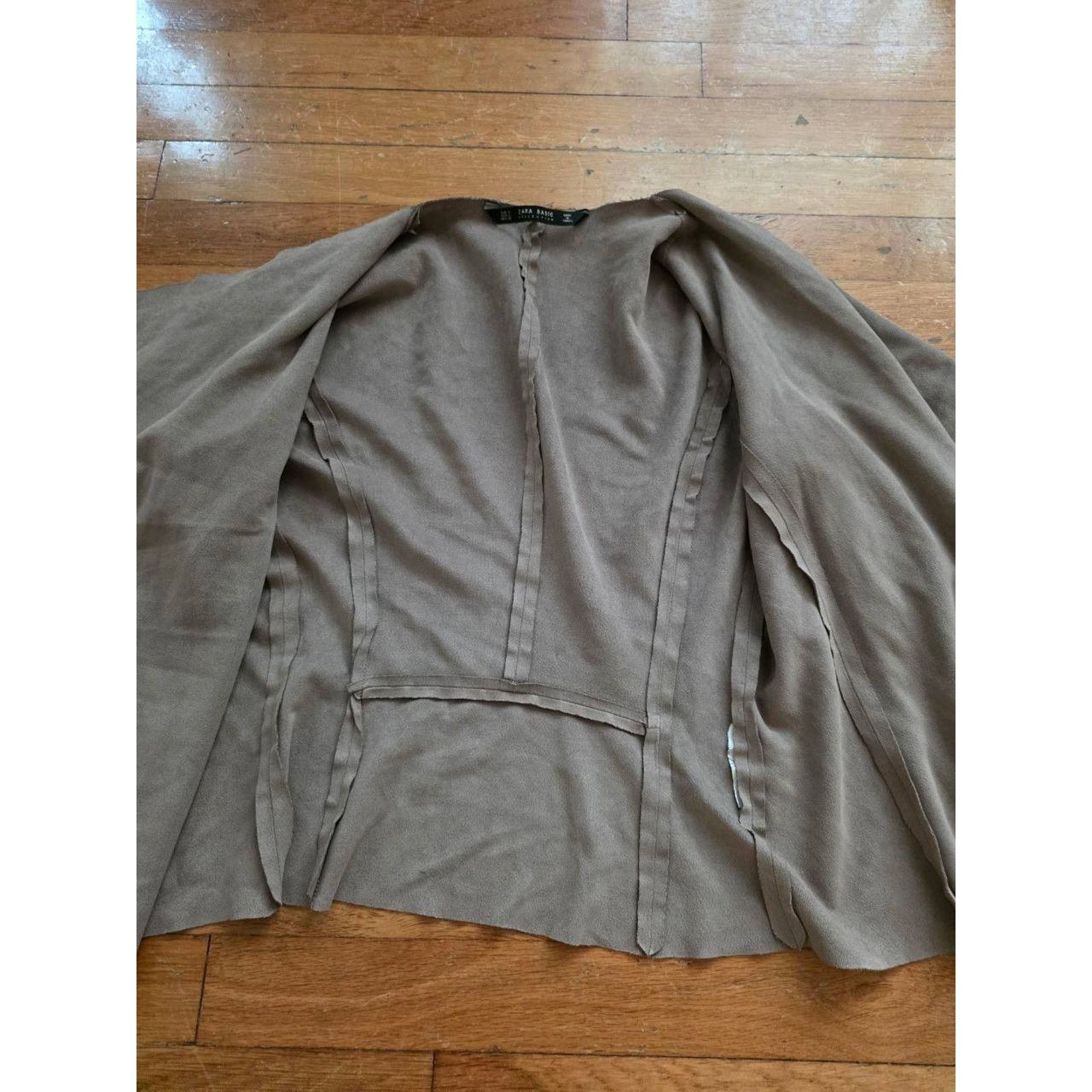 Zara Zara Woman Top Suede Jacket Cardigan Small A001175 Size S / US 4 / IT 40 - 3 Thumbnail