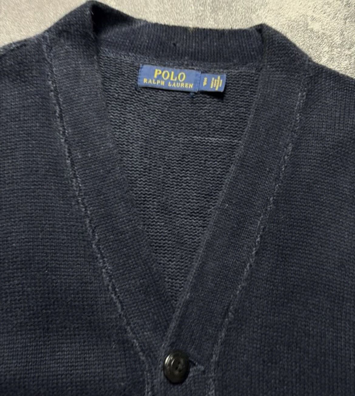 Lauren Ralph Lauren × Polo Ralph Lauren × Ralph Lauren Polo Ralph LaurenFaded Navy Big R Cardigan Size US S / EU 44-46 / 1 - 3 Thumbnail