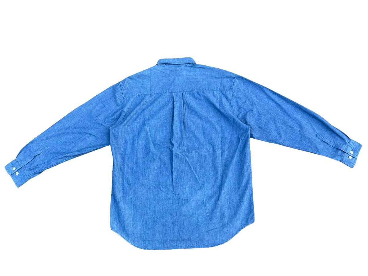 Vintage Vintage 90s Mise Au Green Drying Laundry Chambray Shirt Size US L / EU 52-54 / 3 - 2 Thumbnail