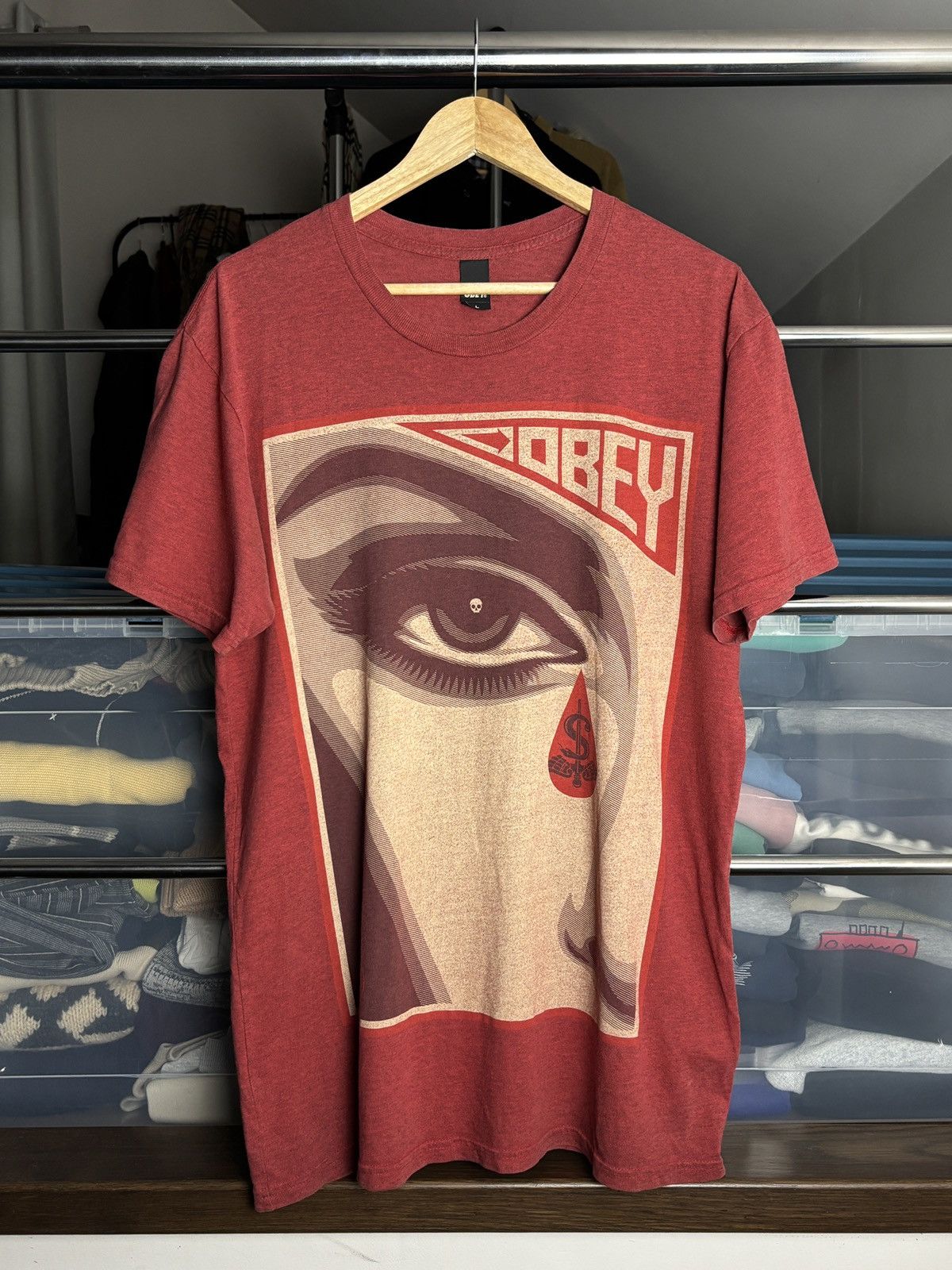 Obey Obey Eye Blood Tear T-Shirt Size US L / EU 52-54 / 3 - 1 Thumbnail