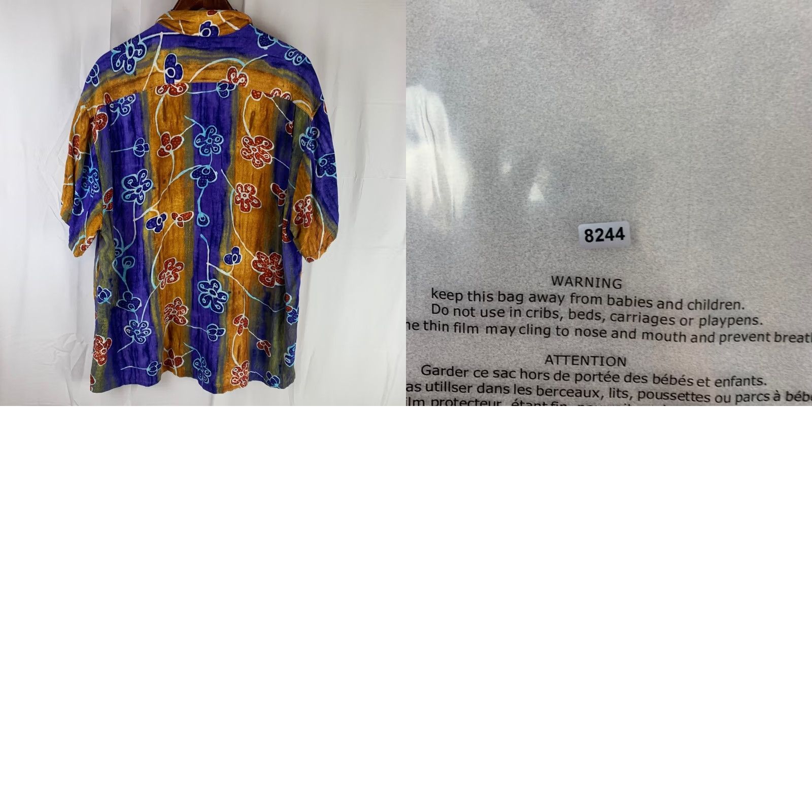Jams World VINTAGE Jams World Button-Down Shirt Mens XL Purple Yellow Floral Charms Made in Hawaii Size US XL / EU 56 / 4 - 8 Thumbnail