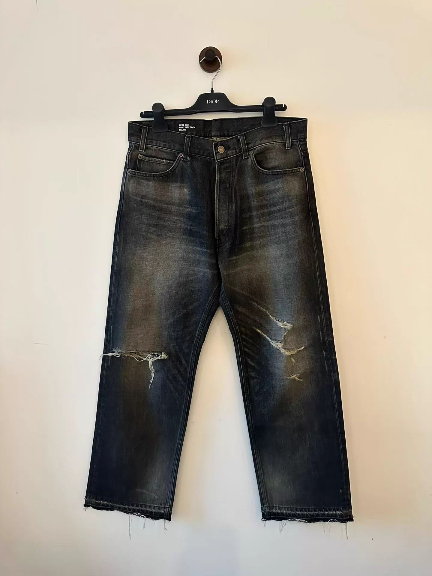 Celine Celine Wesley Cut Denim Jeans 32 98new Size US 32 / EU 48 - 1 Thumbnail