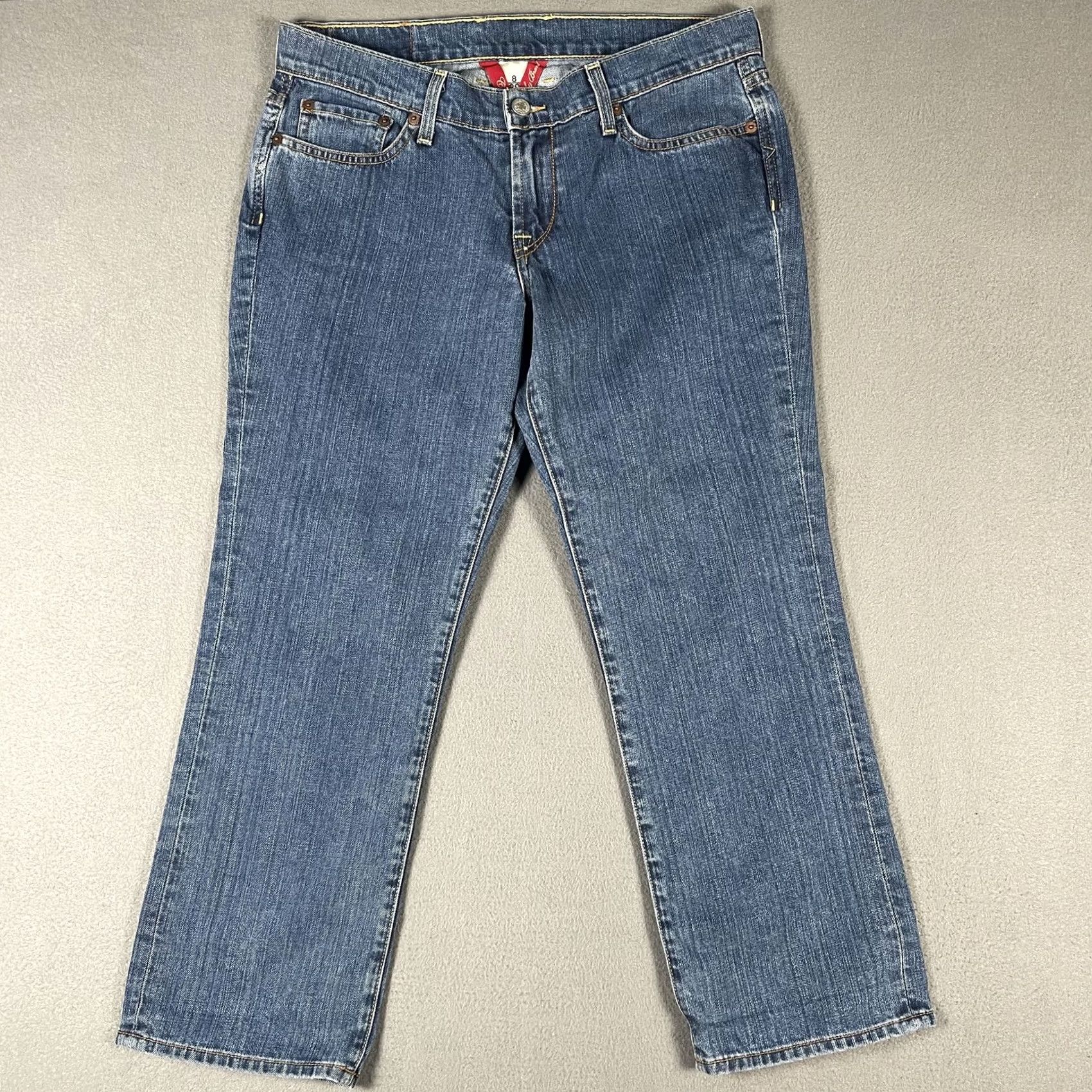 Lucky Brand Lucky Brand Sweet N Low Jeans Womens 8 Blue Crop 29 Inseam 100% Cotton USA Size 30" / US 8 / IT 44 - 2 Thumbnail
