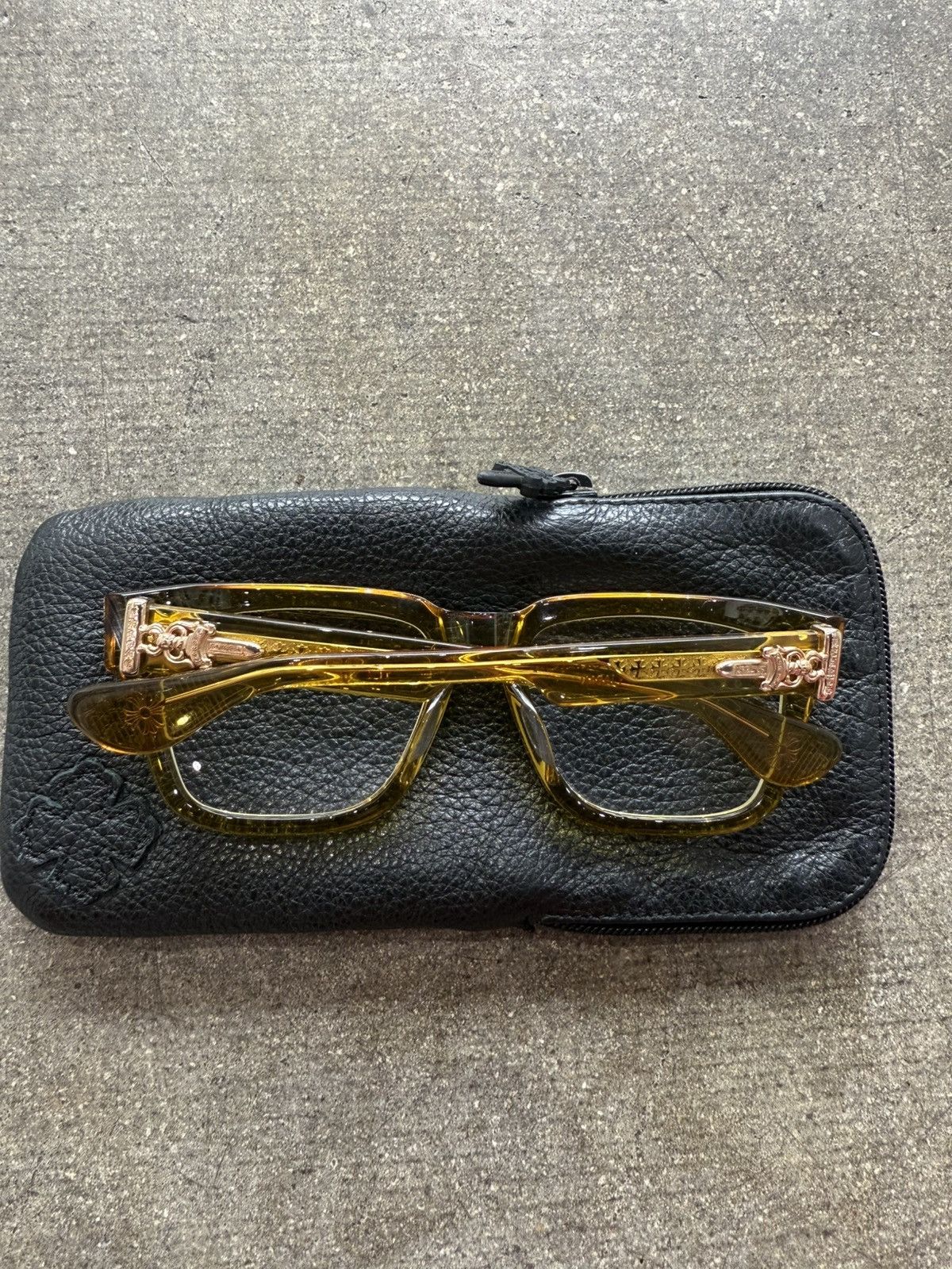 Chrome Hearts CHROME HEARTS BOX-OFFICER MALT SUNGLASSES Size ONE SIZE - 7 Thumbnail