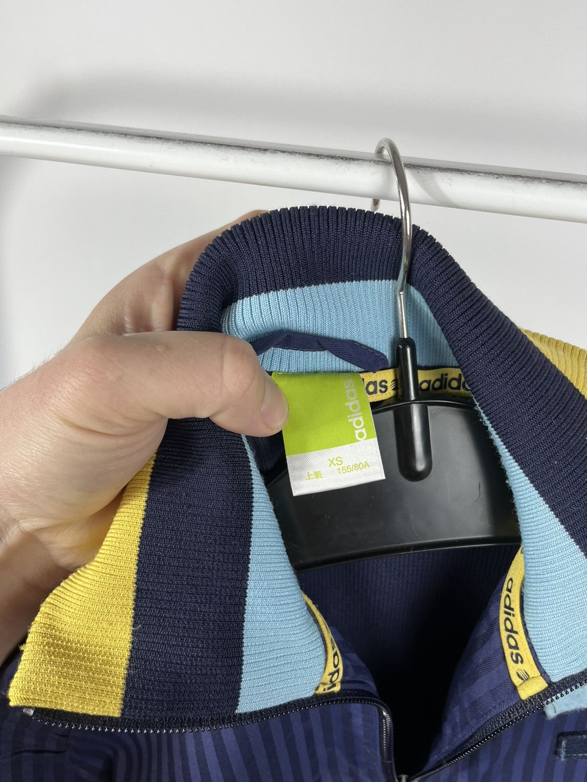 Adidas Adidas Women Track Jacket Navy Striped Zip Up Sport XS Size XS / US 0-2 / IT 36-38 - 5 Thumbnail