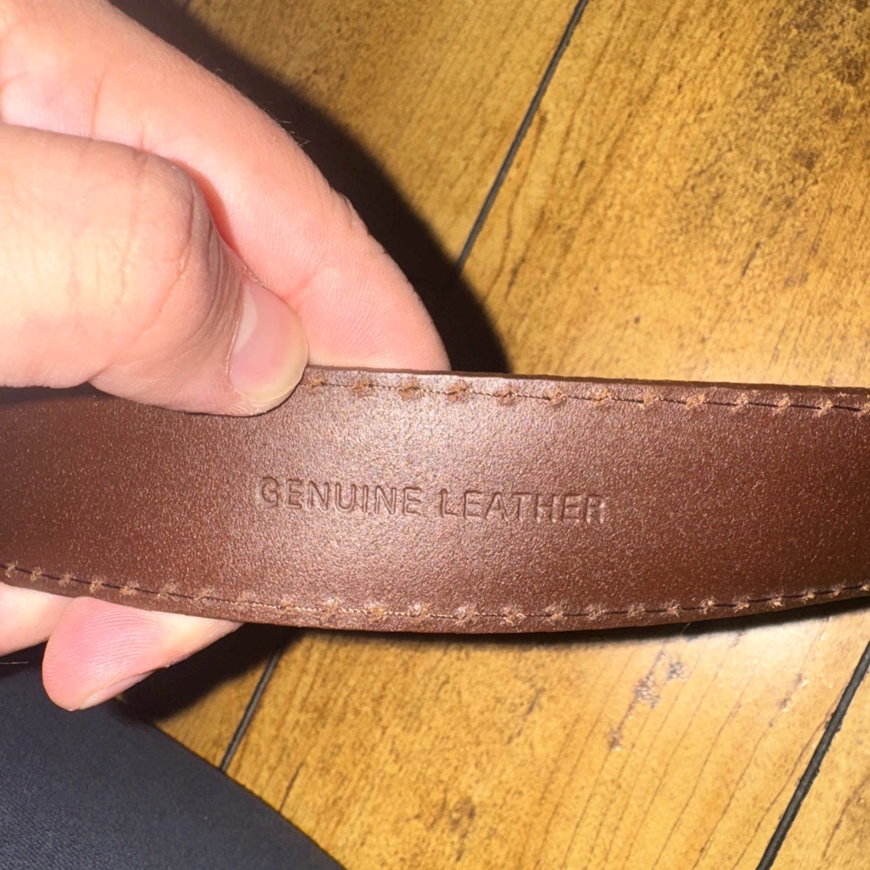 Ralph Lauren Chaps Ralph Lauren Belt Leather Brown Gold Buckle Men’s 40 Size 40 - 3 Thumbnail