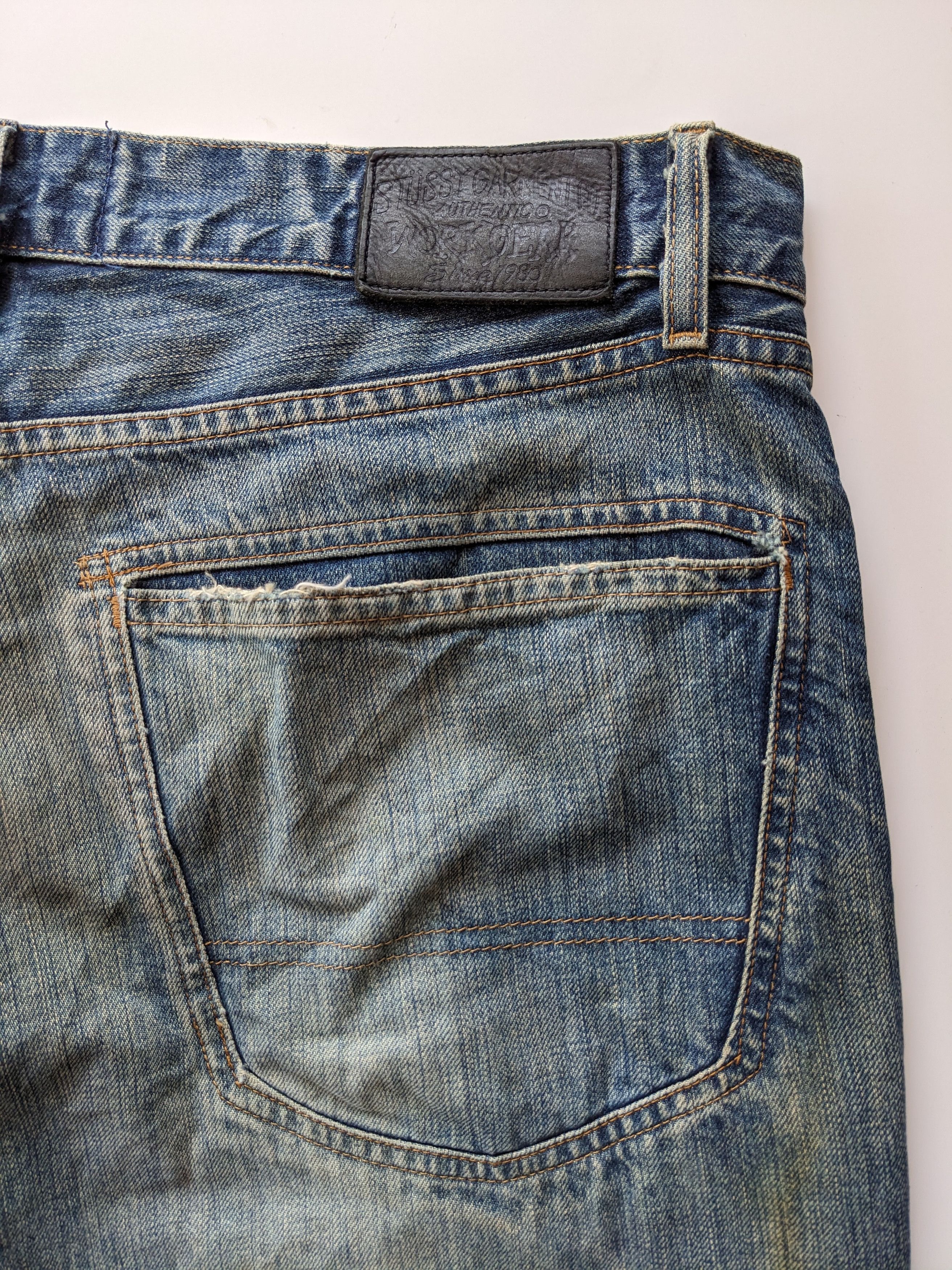 Stussy Vintage Stussy Garment workgear distressed jeans Size US 34 / EU 50 - 4 Thumbnail
