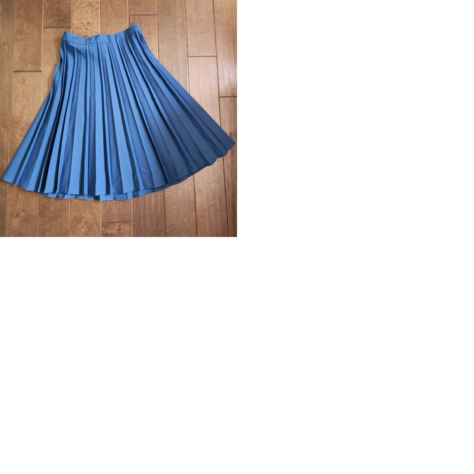 Vintage VINTAGE Ladies Garment Union Made Women's Turquoise Ruffle Maxi Skirt - Size 14 Size 36" / US 14 / IT 50 - 10 Thumbnail