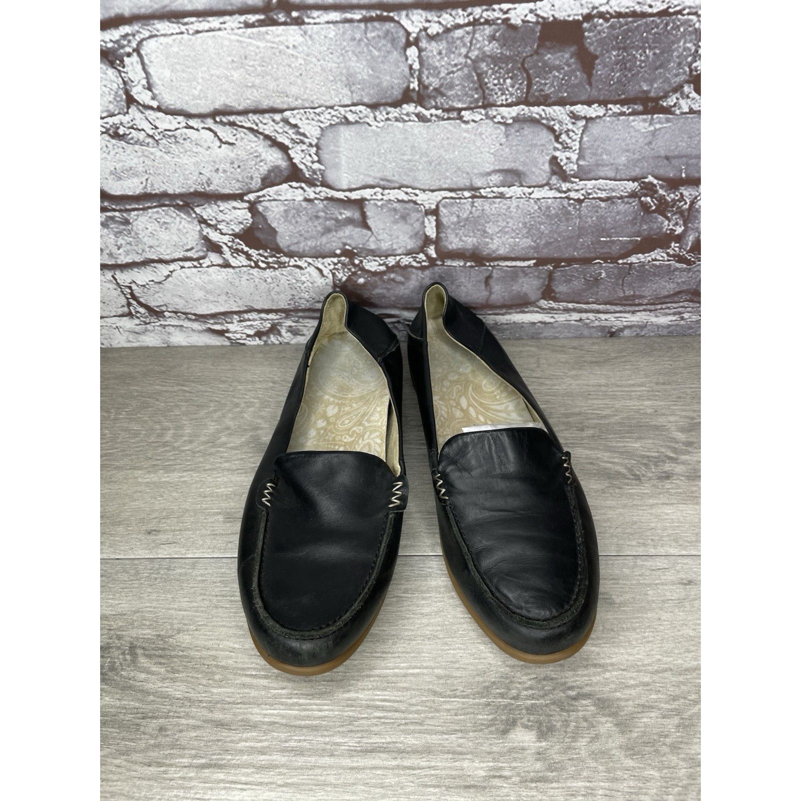 Olukai OluKai Kiele Black Leather Loafer Convertible Slip On Flats Size US 9 / IT 39 - 14 Thumbnail