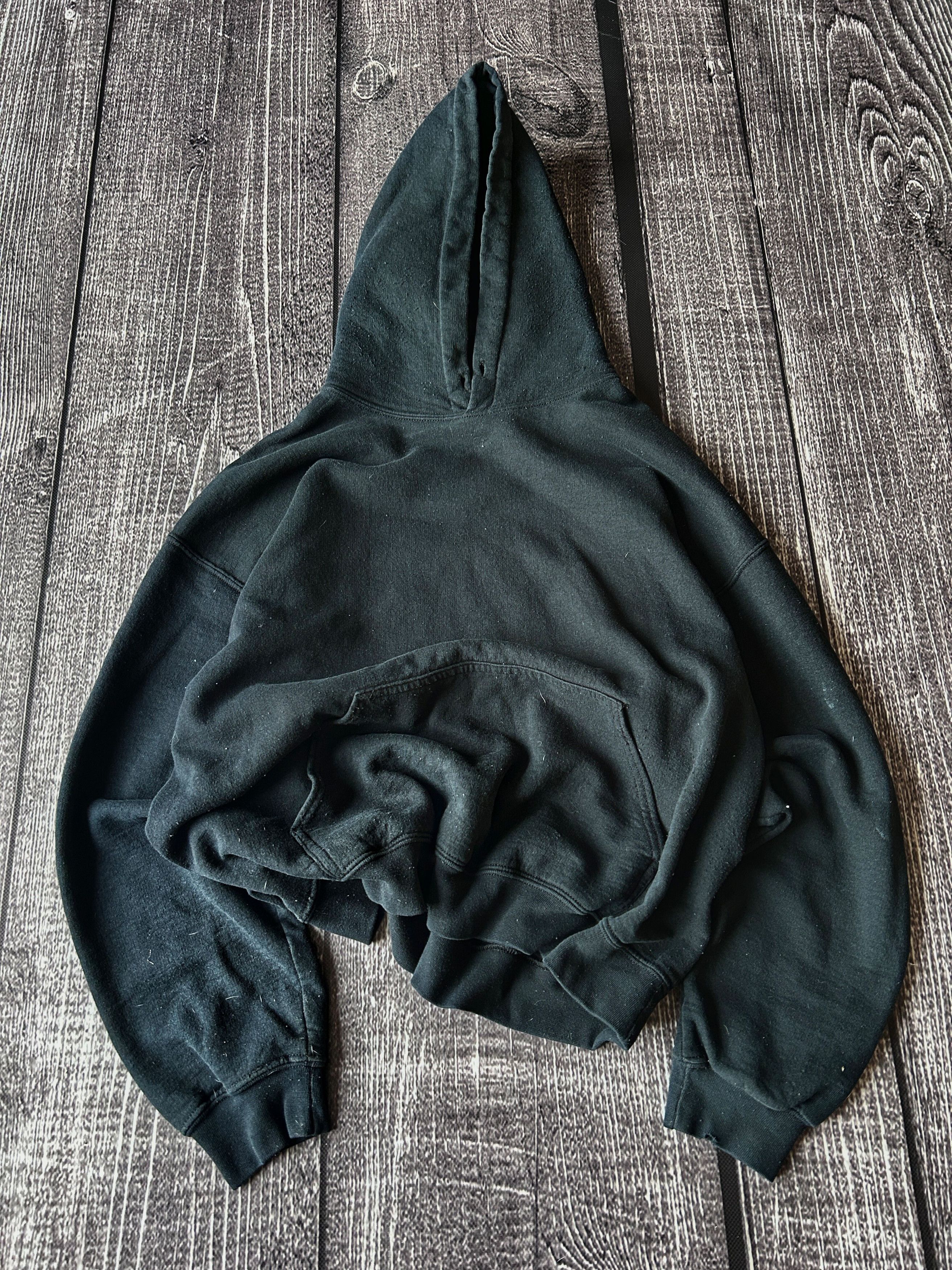 Vintage Graphic Black Cropped Hoodie “Please Back The F*ck Up” Print Size US L / EU 52-54 / 3 - 5 Thumbnail