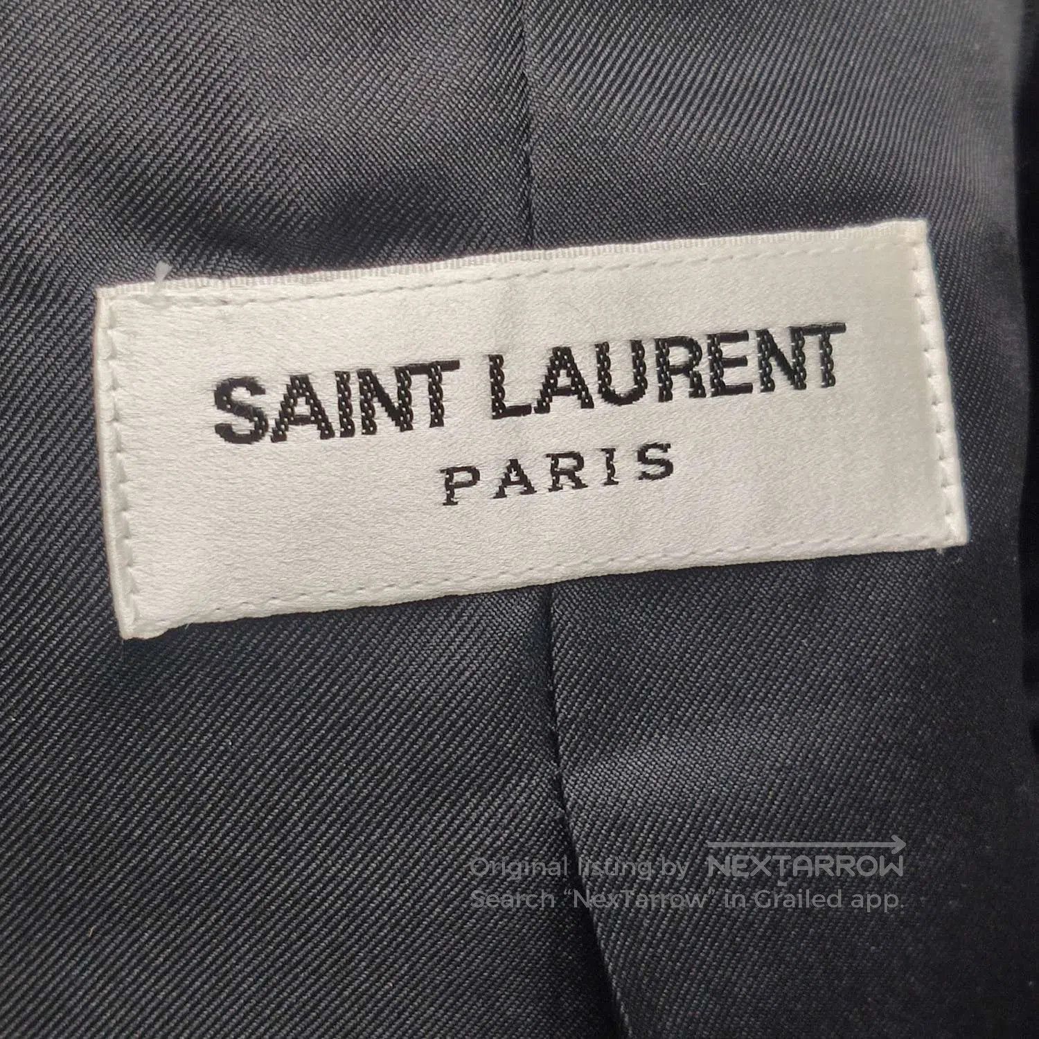 Saint Laurent Paris Saint Laurent Wool Collared Button Long-Sleeve Coat. Size US M / EU 48-50 / 2 - 7 Thumbnail