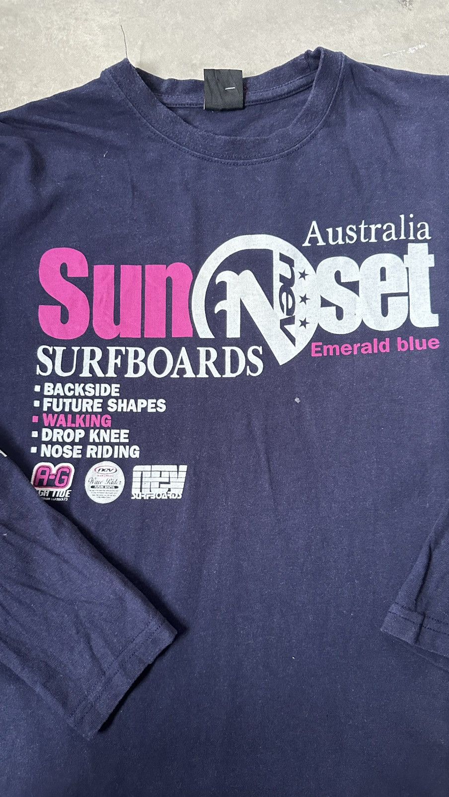 Vintage VINTAGE NEV SUN SURFBOARD LONG SLEEVE TEE Size US M / EU 48-50 / 2 - 3 Thumbnail