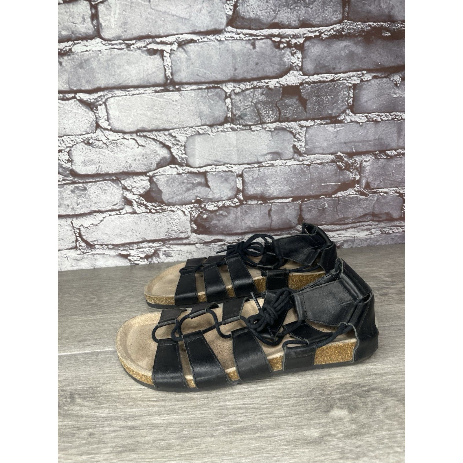 Loeffler Randall Loeffler Randall Black Leather Pascal Gladiator Strappy Sand Size US 7.5 / IT 37.5 - 2 Thumbnail
