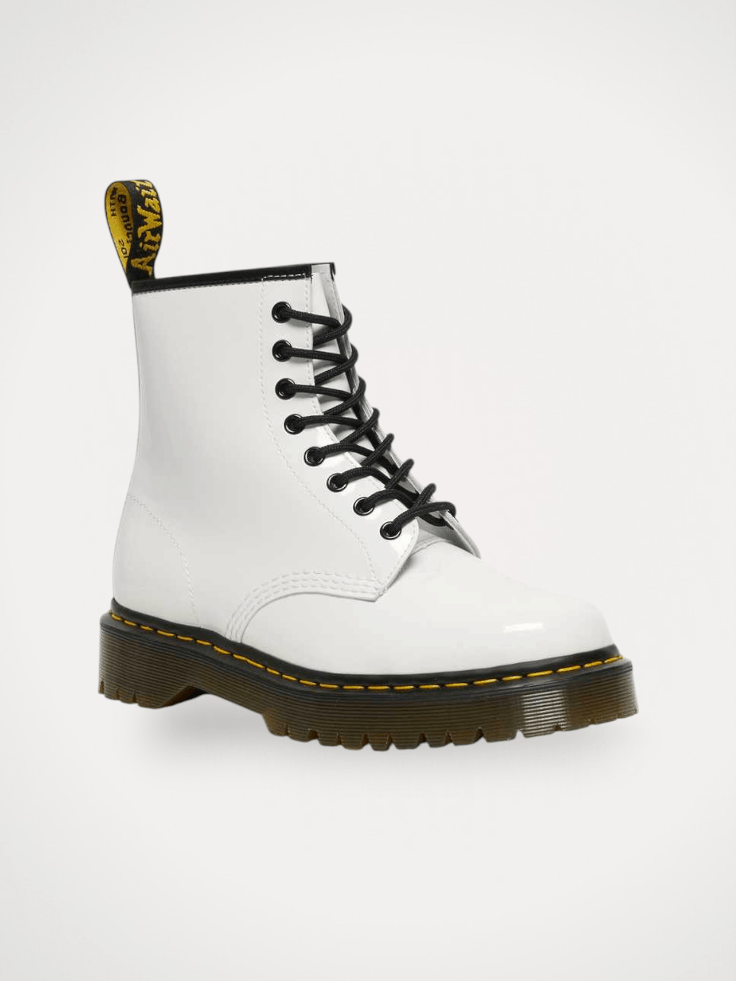 Dr. Martens Dr. Martens 1460 Bex White Patent Lamper Boots Size US 6 / IT 36 - 1 Thumbnail