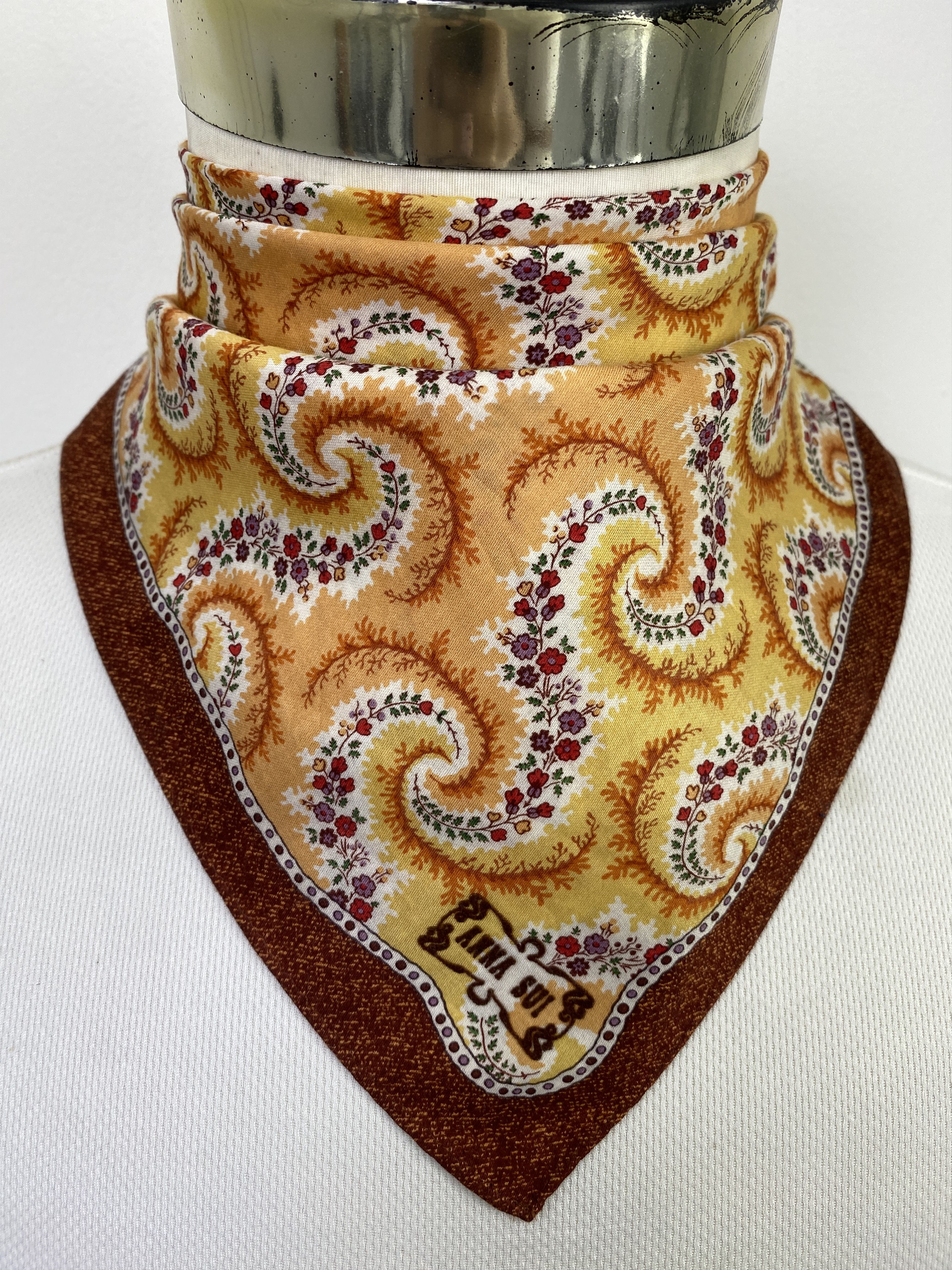 Vintage Vintage Anna Sui Handkerchief / Neckerchief KT0186 Size ONE SIZE - 2 Thumbnail