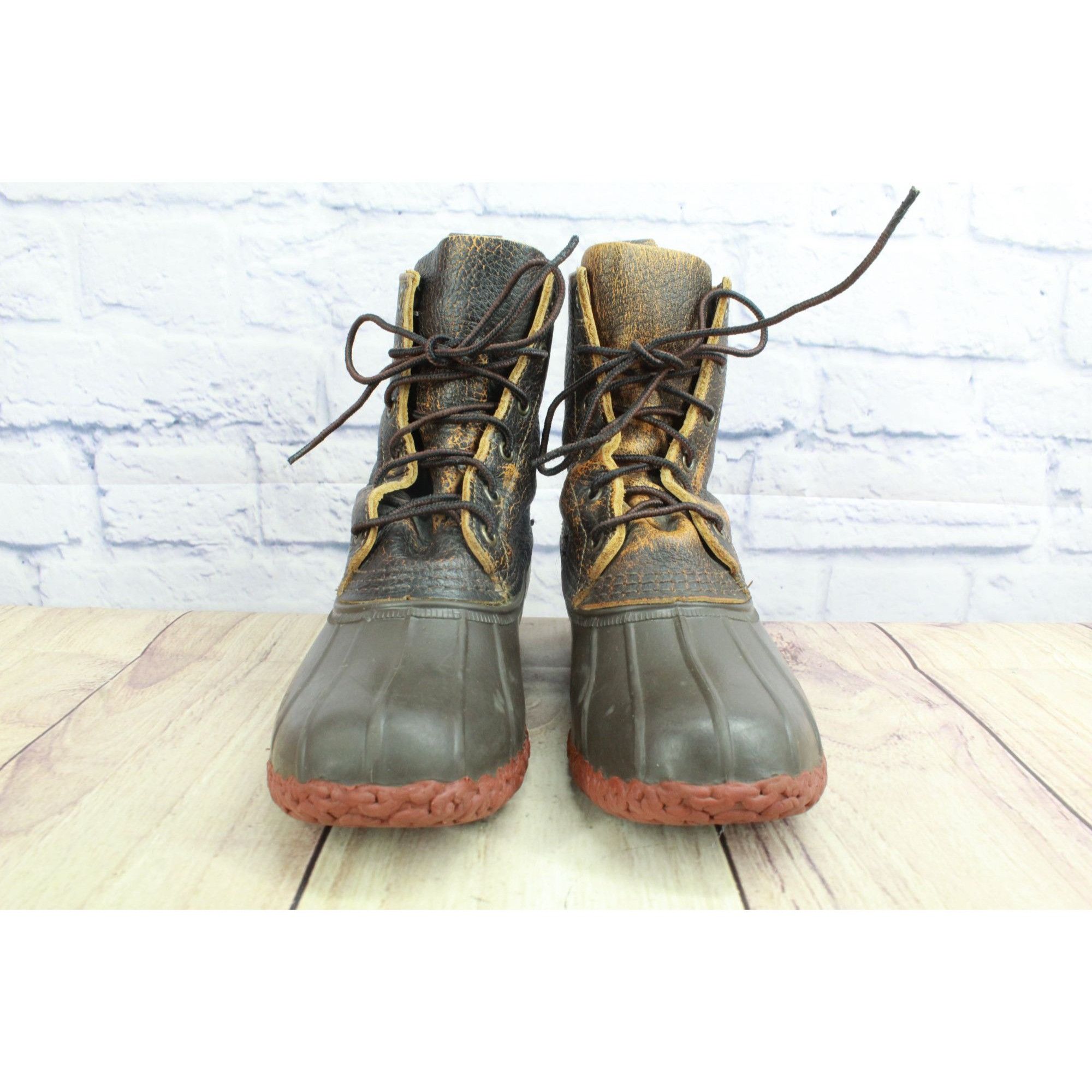 L.L. Bean LL Bean Women's Bean Boot Bison Dark Brown Brick Red Size 6 Size US 6 / IT 36 - 2 Thumbnail