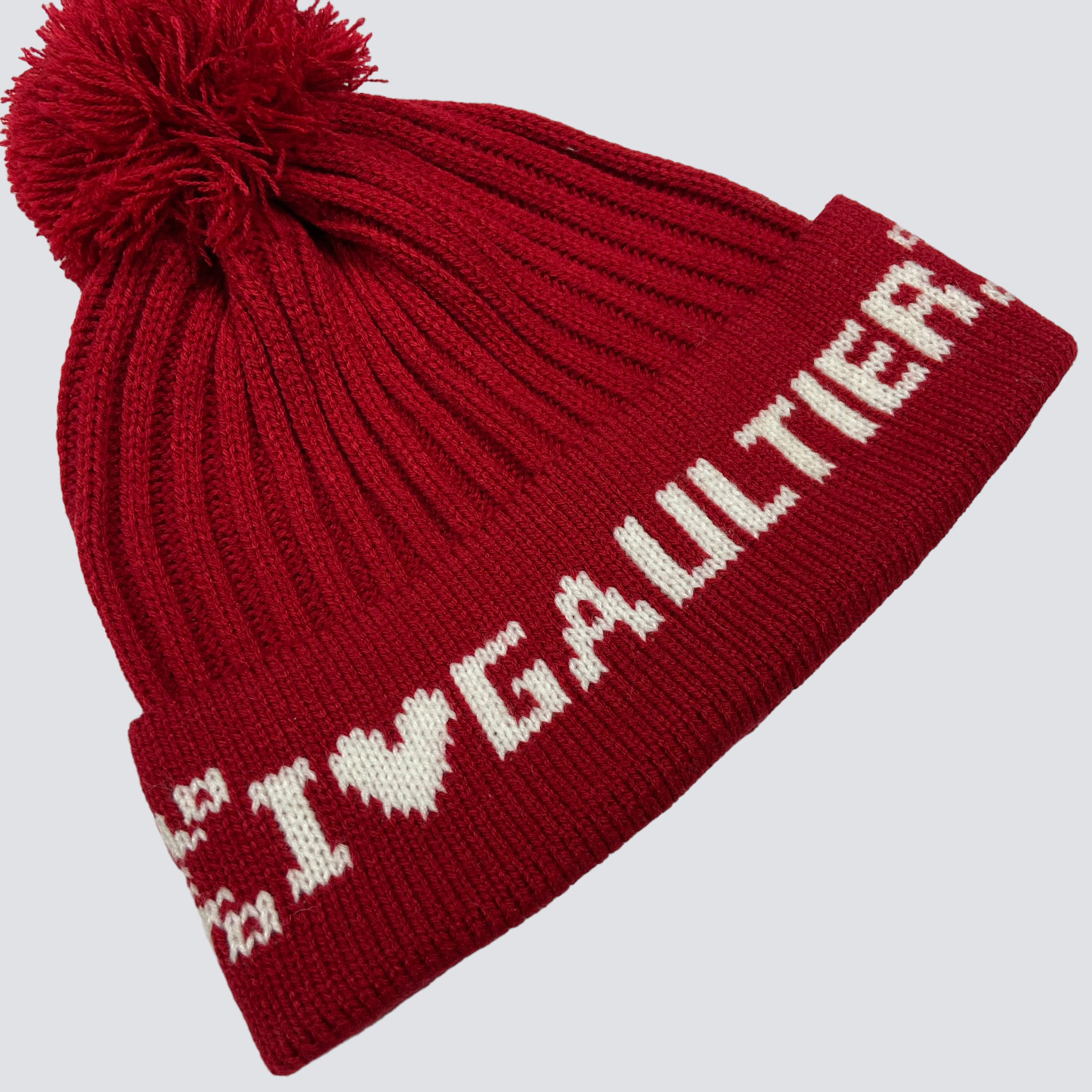 Jean Paul Gaultier I LOVE JPG - JEAN PAUL GAULTIER WINTER BEANIE HAT - № 4106 Size ONE SIZE - 2 Thumbnail