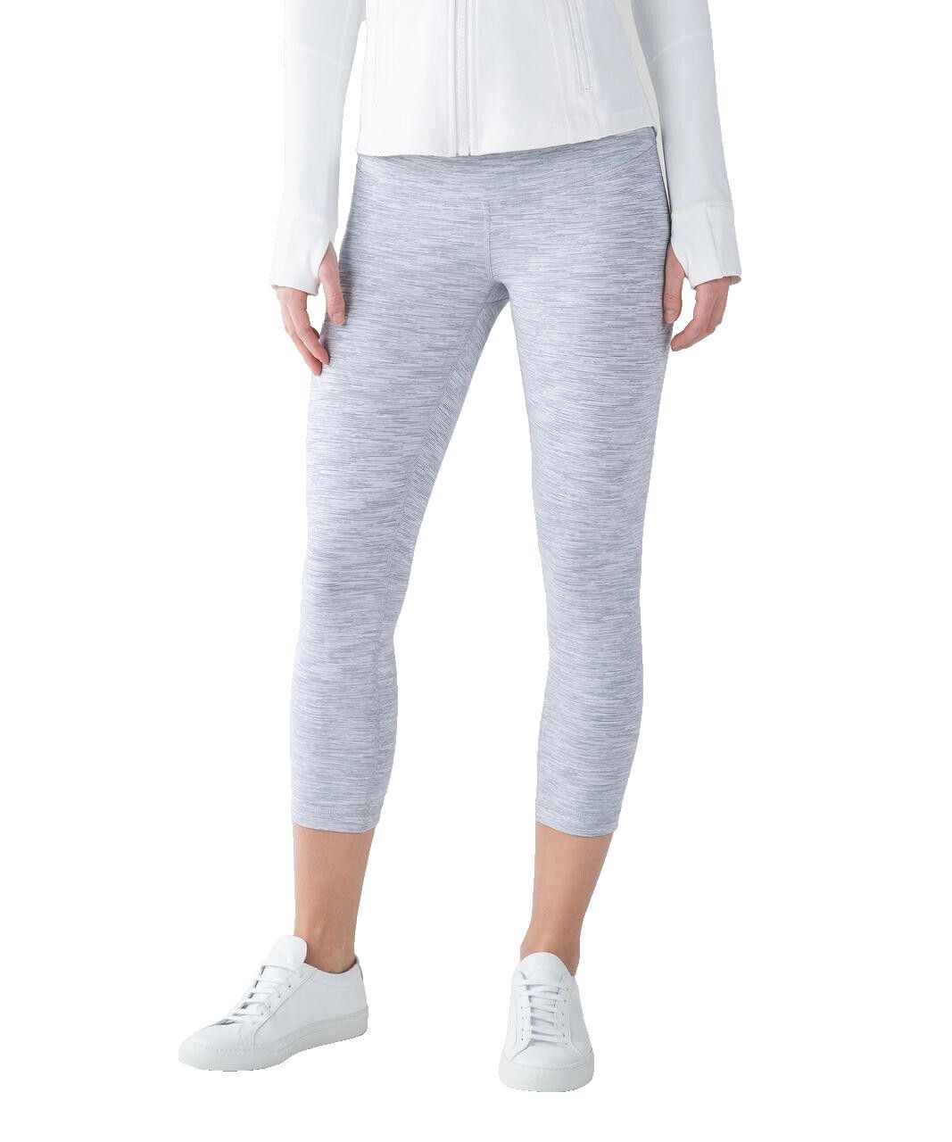 Lululemon Lululemon US4 Slate Gray Wunder Under Crop III Legging Pants Size 27" / US 4 / IT 40 - 1 Thumbnail