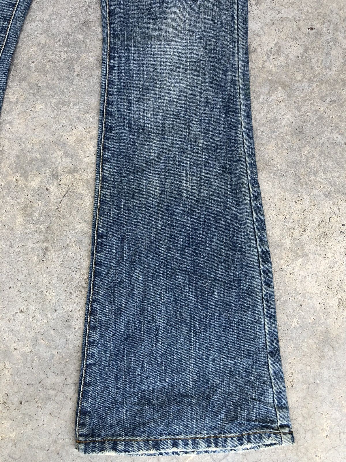 If Six Was Nine Japanese Dear Heart Flared Jeans Distressed Jeans Size US 29 - 7 Thumbnail