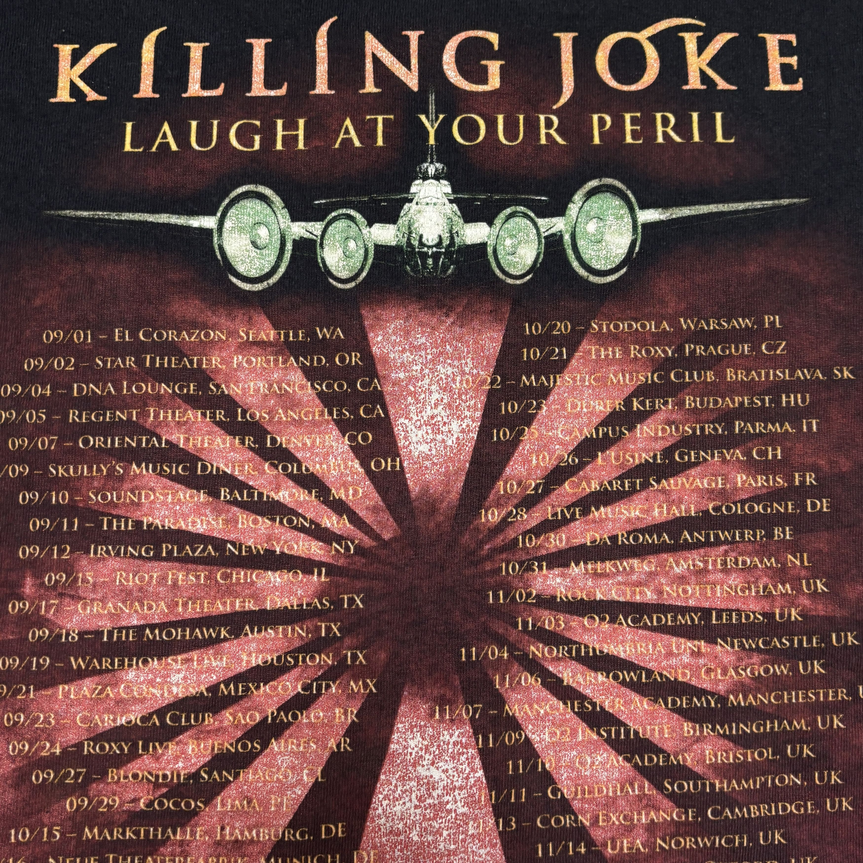Band Tees Killing Joke Shirt Tour Concert Rock Band Tee Ministry Size US L / EU 52-54 / 3 - 15 Thumbnail