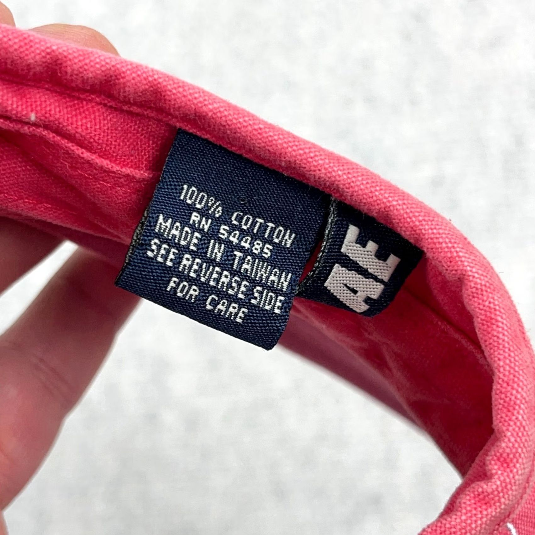 American Eagle Outfitters VINTAGE American Eagle Visor Hat Cap Womens One Size Pink Faded Embroidered Y2K Tennis Strap Back Sun Visor Size ONE SIZE - 7 Thumbnail